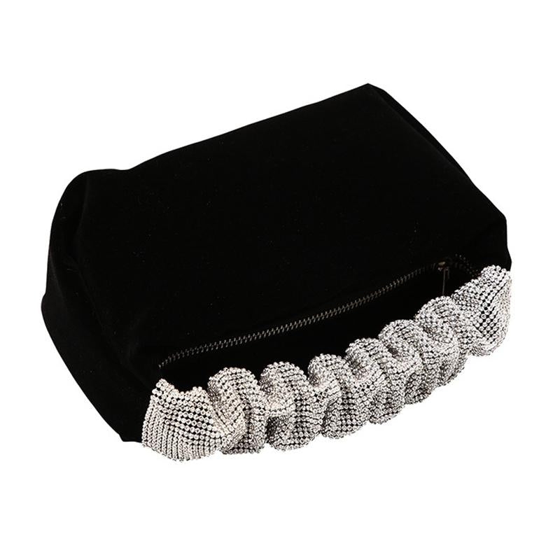 Black Evening Clutch Bag For Women - Perfect For Banquets-1964932185702141953