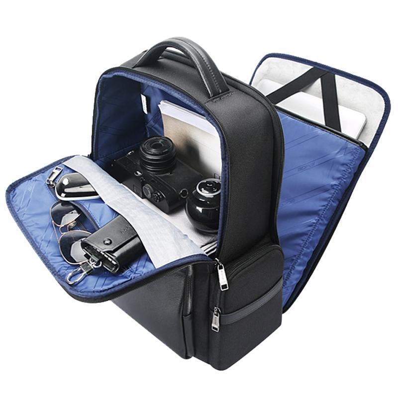 Large-Capacity Business Laptop Backpack With Usb & Type-C Port - First-Layer Cowhide Black-1915196829738340356