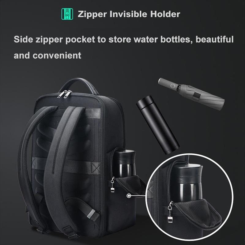 Large-Capacity Business Laptop Backpack With Usb & Type-C Port - First-Layer Cowhide Black-1915196829738340359