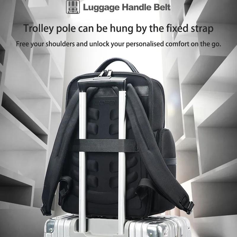 Large-Capacity Business Laptop Backpack With Usb & Type-C Port - First-Layer Cowhide Black-1915196829738340360