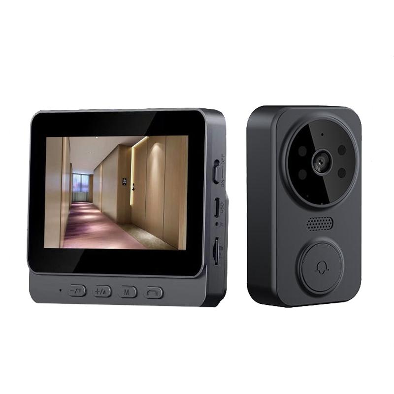 2.4G Wireless Doorbell With 4.3 Ips Screen And Night Vision Camera-1922443442093428736