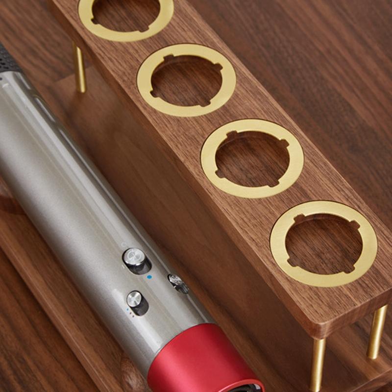 Countertop Organizer For Dyson Airwrap - Walnut Rack-1915198386320052229