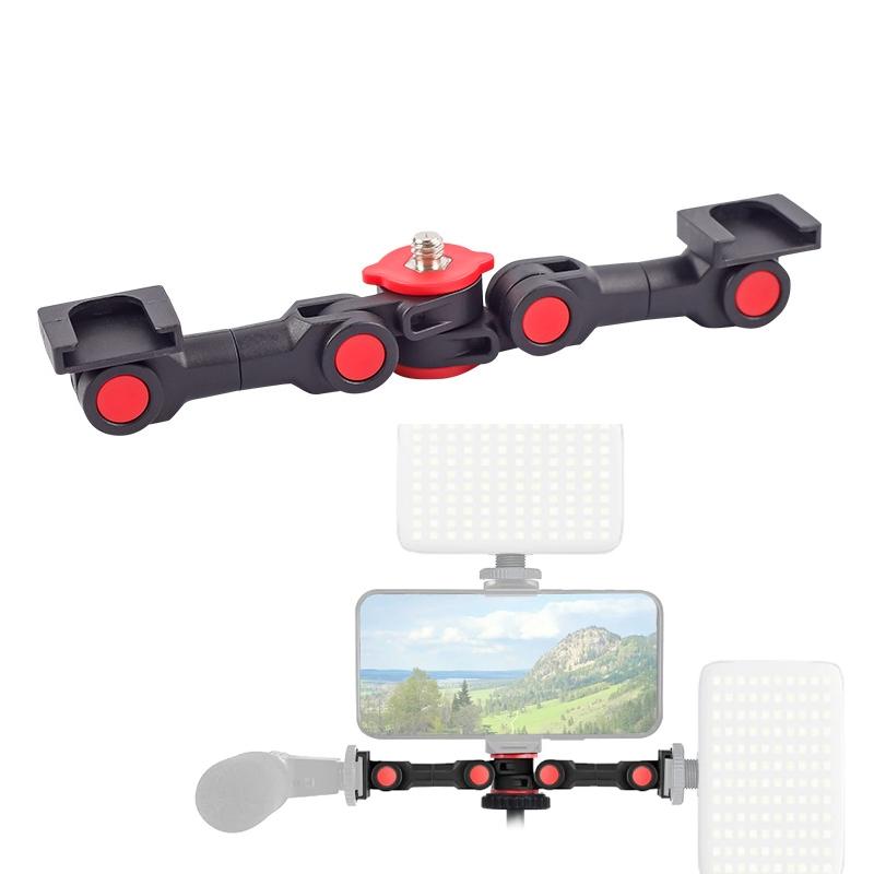 Universal Dual Cold Shoe Mount For Camera And Phone-1915197922933346304