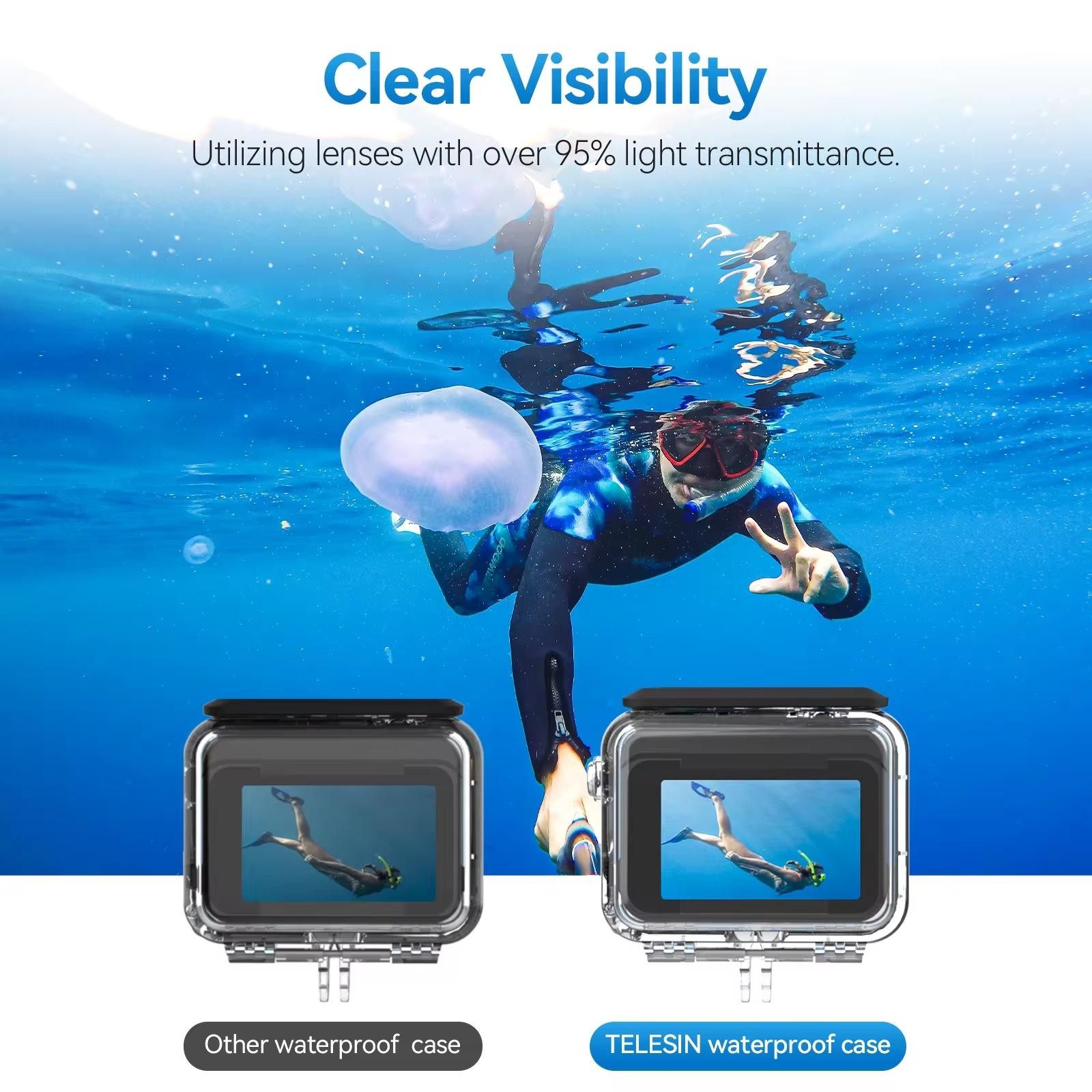 Waterproof Diving Housing For Insta360 Ace Pro Camera - 45M Depth-1915197480585269251