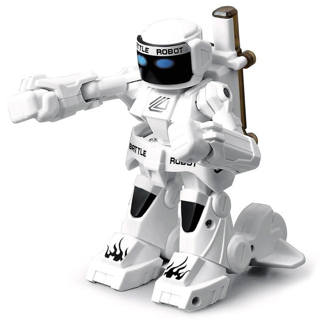Smart Rc Robot Battle Toy For Kids - 2.4G Remote Control - White-1915196689719889920