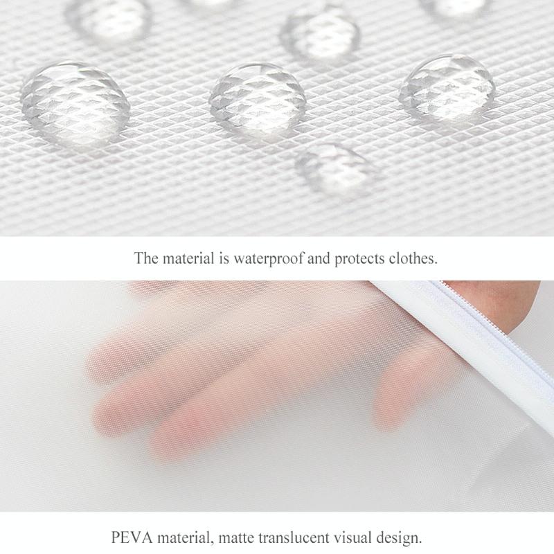 2 Transparent Hanging Garment Storage Bags With Zipper-1915197952251531265