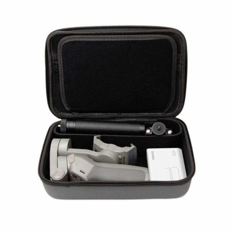 Portable Diamond Texture Leather Bag For Dji Mobile 3 - Black-1915198304132665346