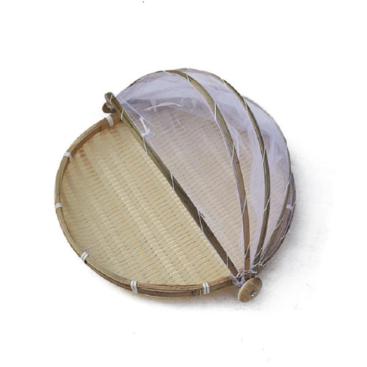 Round Bamboo Woven Dustpan Basket - Household Storage - 42Cm-1915197826720206849