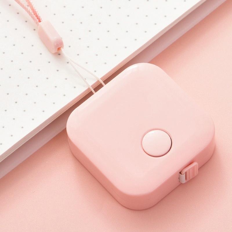 Compact Leather Measuring Tape - 1.5M Mini Cute Portable-1964932180551536641