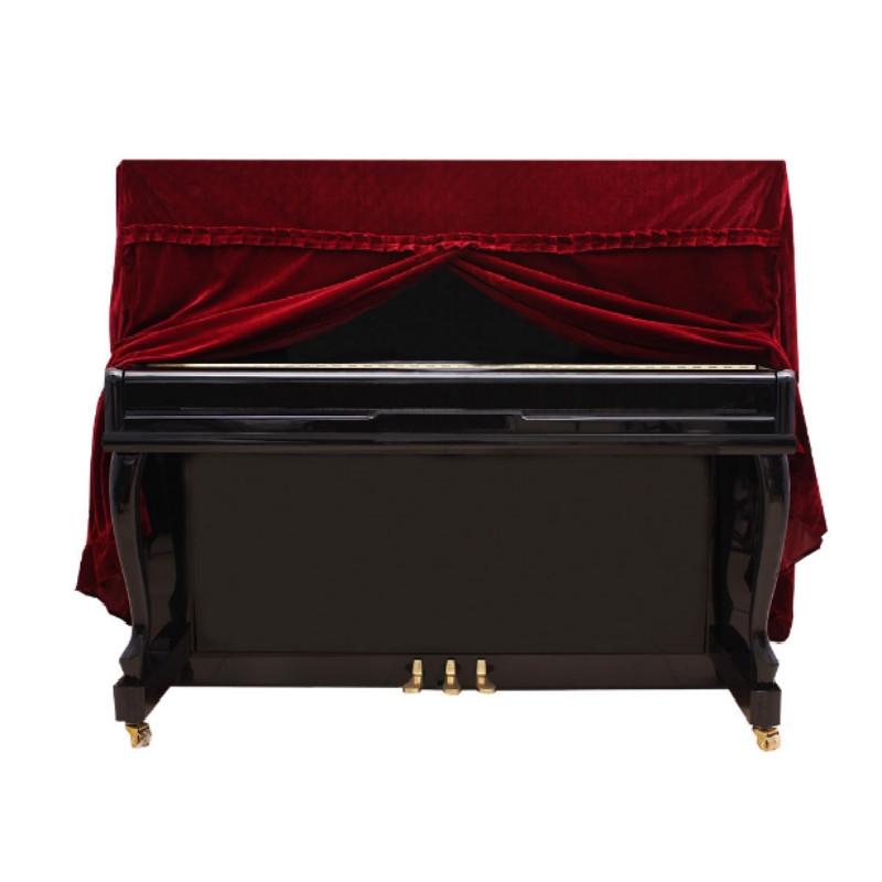 Red Full Cover For Piano - 150X60X110Cm In Gold Velvet-1964932208288468994