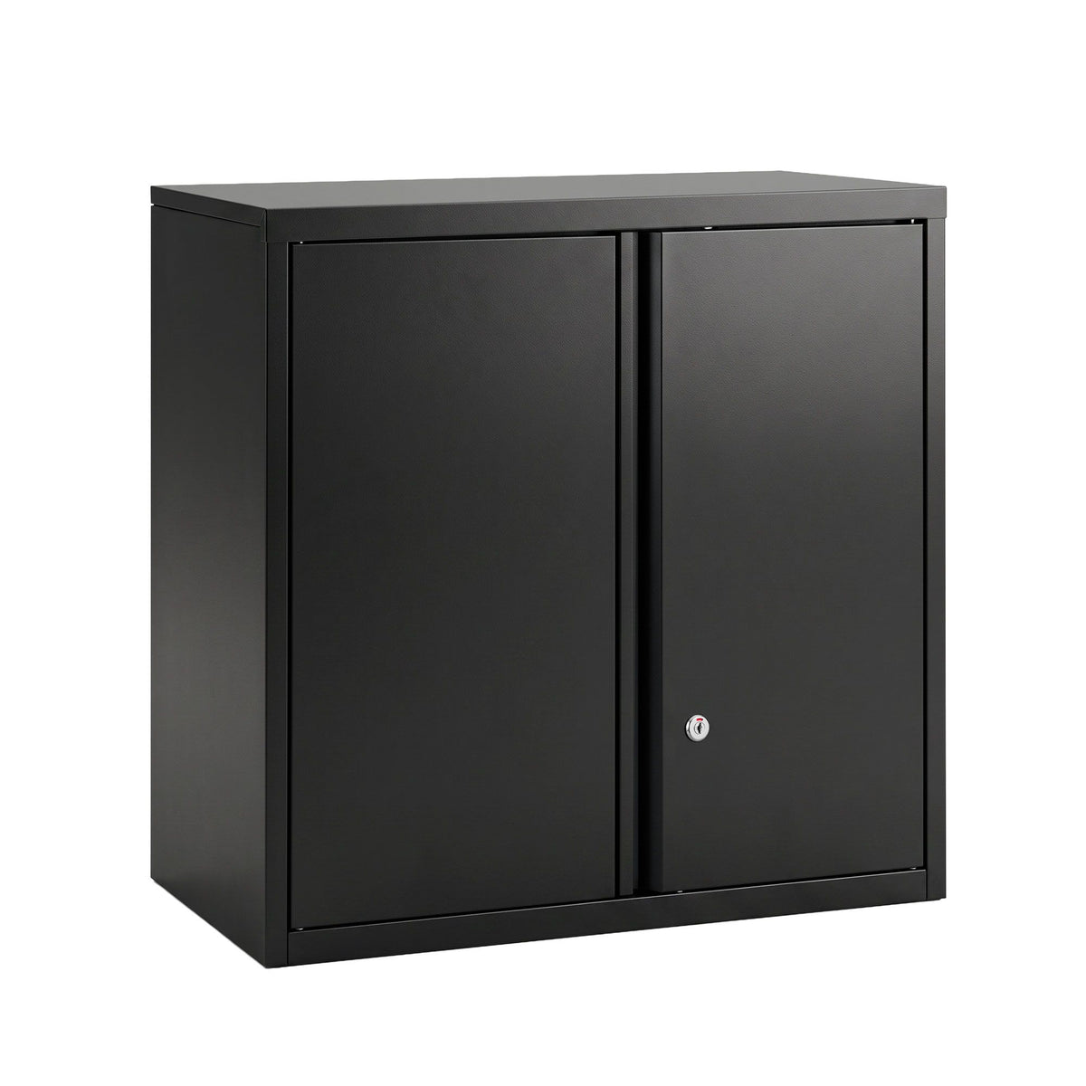 Giantz Steel Tool Cabinet Wall Mount Adjustable Shelf Garage Storage Lockable Black