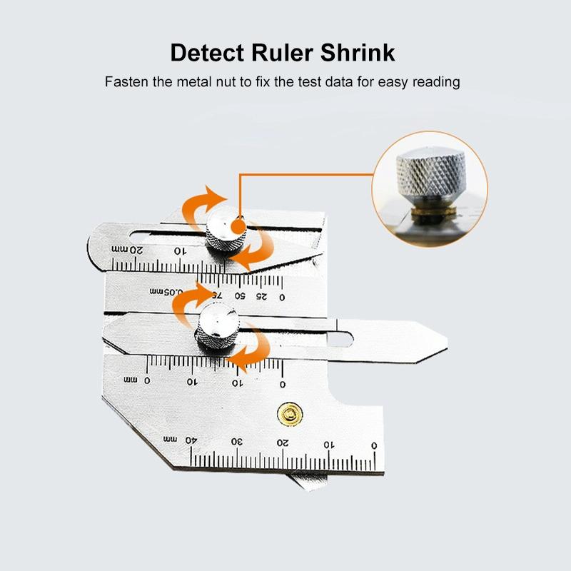 Stainless Steel Welding Ruler For Inspection - Measure Gauge-1915197944915693573