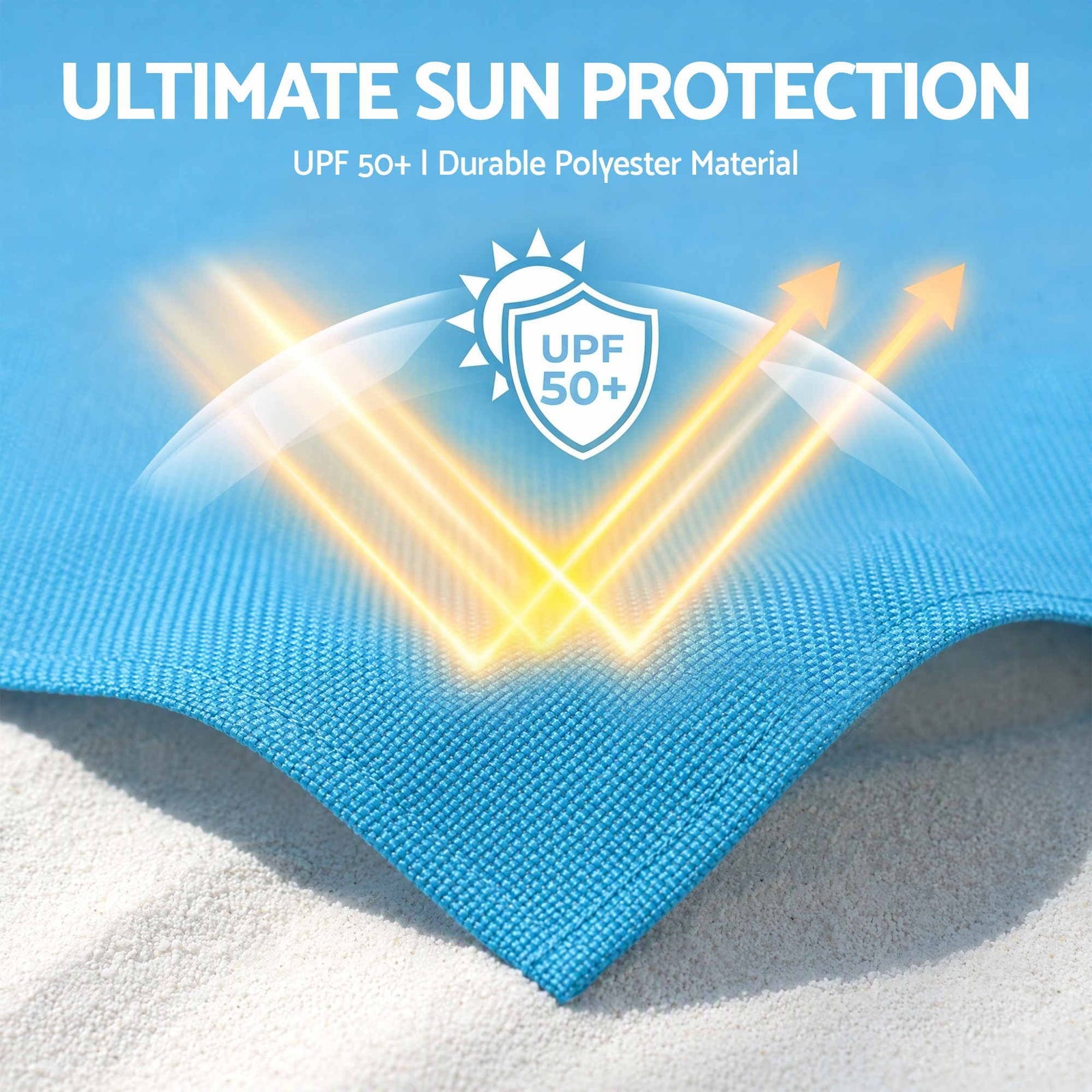 Weisshorn Beach Tent Sun Shelter UPF 50+ Shade 3x3m for 8 Person Outdoor
