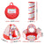 Keezi Kids Playhouse Play Tent Pop Up Teepee Ball Pit Tunnel Basketball Hoop Red