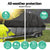 Seamanship Boat Cover 19-21ft Trailerable Jumbo Marine Grade Heavy Duty Black