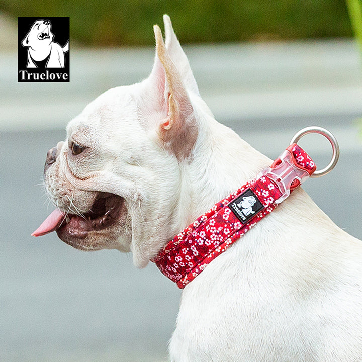 True Love Floral Dog Collar - Red, XS-1962324873170784257
