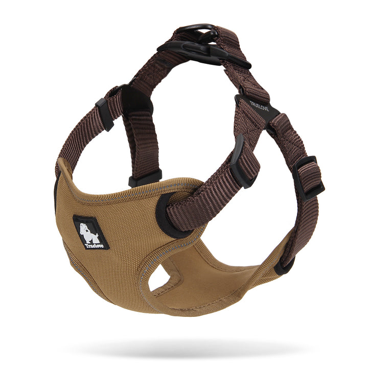 True Love Urban Dog Harness - Brown, L-1962324868724822018