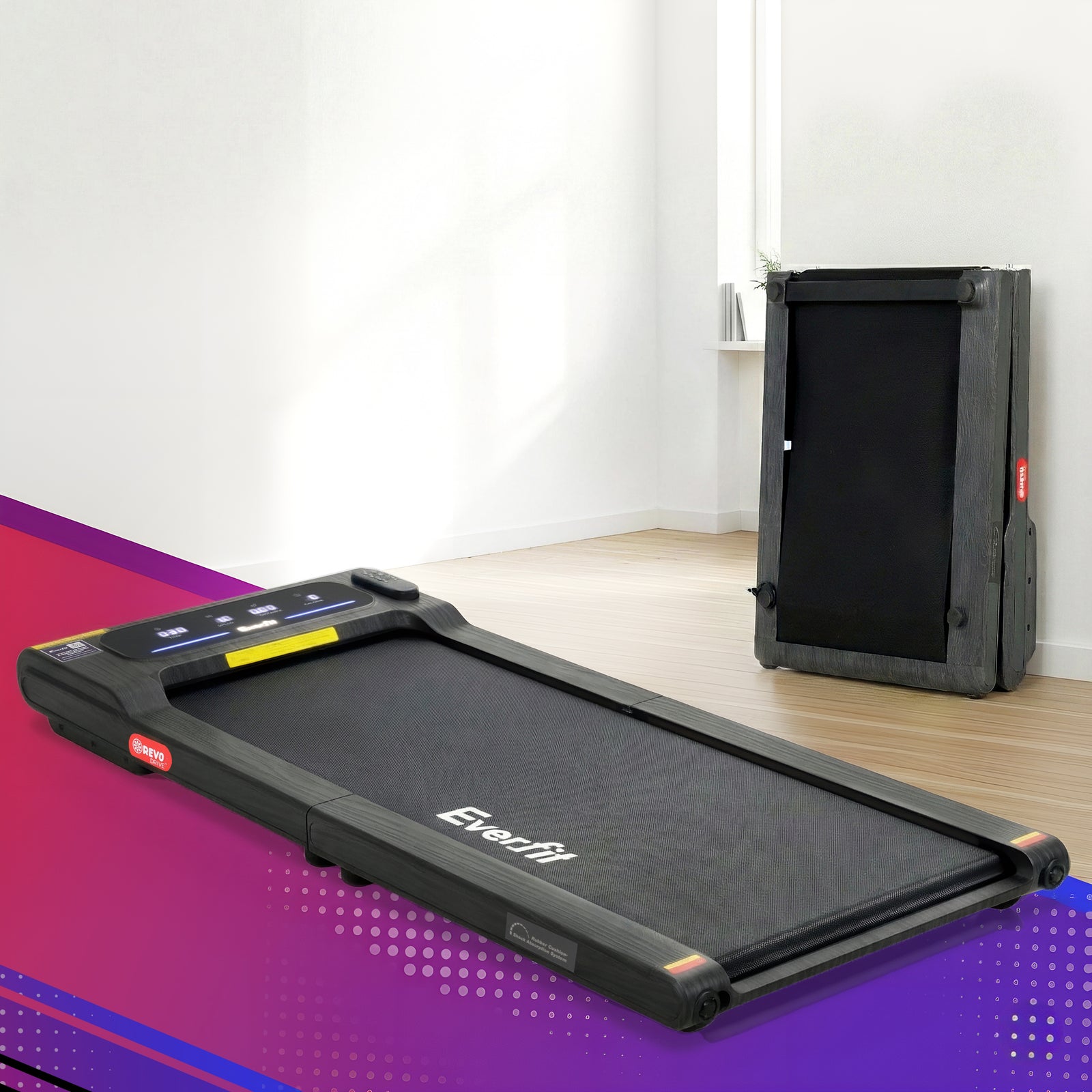 Everfit Walking Pad Treadmill 2 in 1 Foldable Under Desk for Home Gym With 38cm Belt With APP