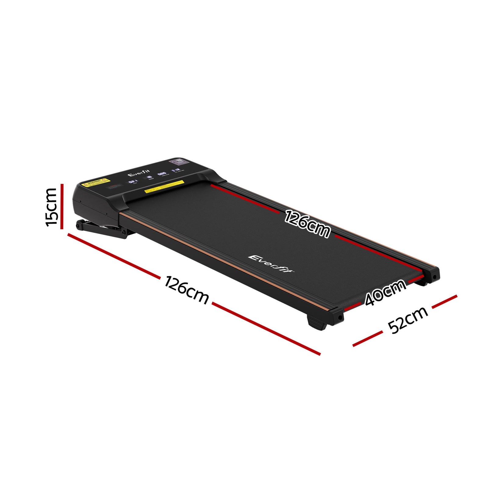 Everfit 3 in 1 Walking Pad Treadmill 20% Auto Incline Under Desk Treadmills for Home Gym With 40cm Wide Belt