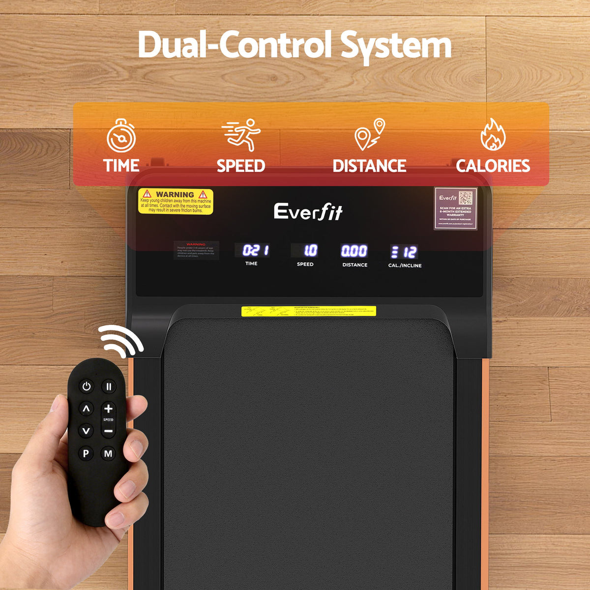 Everfit 3 in 1 Walking Pad Treadmill 20% Auto Incline Under Desk Treadmills for Home Gym With 40cm Wide Belt