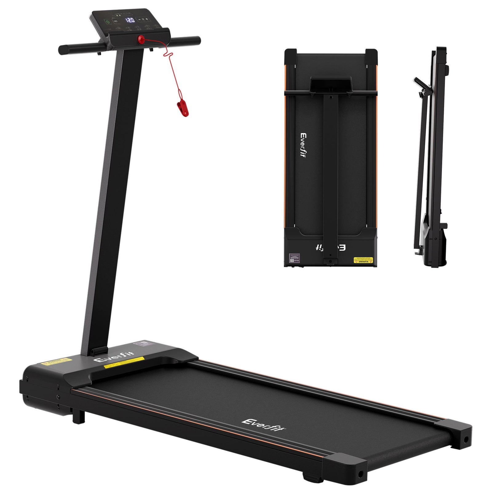 Everfit Walking Pad Treadmill 2 in 1 Foldable for Home Gym 40cm Wide Belt 12 Programs with App