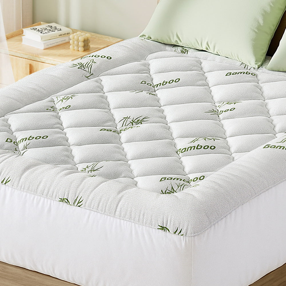 Giselle Mattress Topper 5cm Pillowtop toppers Bamboo Queen