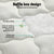 Giselle Bedding Mattress Topper Pillowtop Bamboo 7.5cm King Single