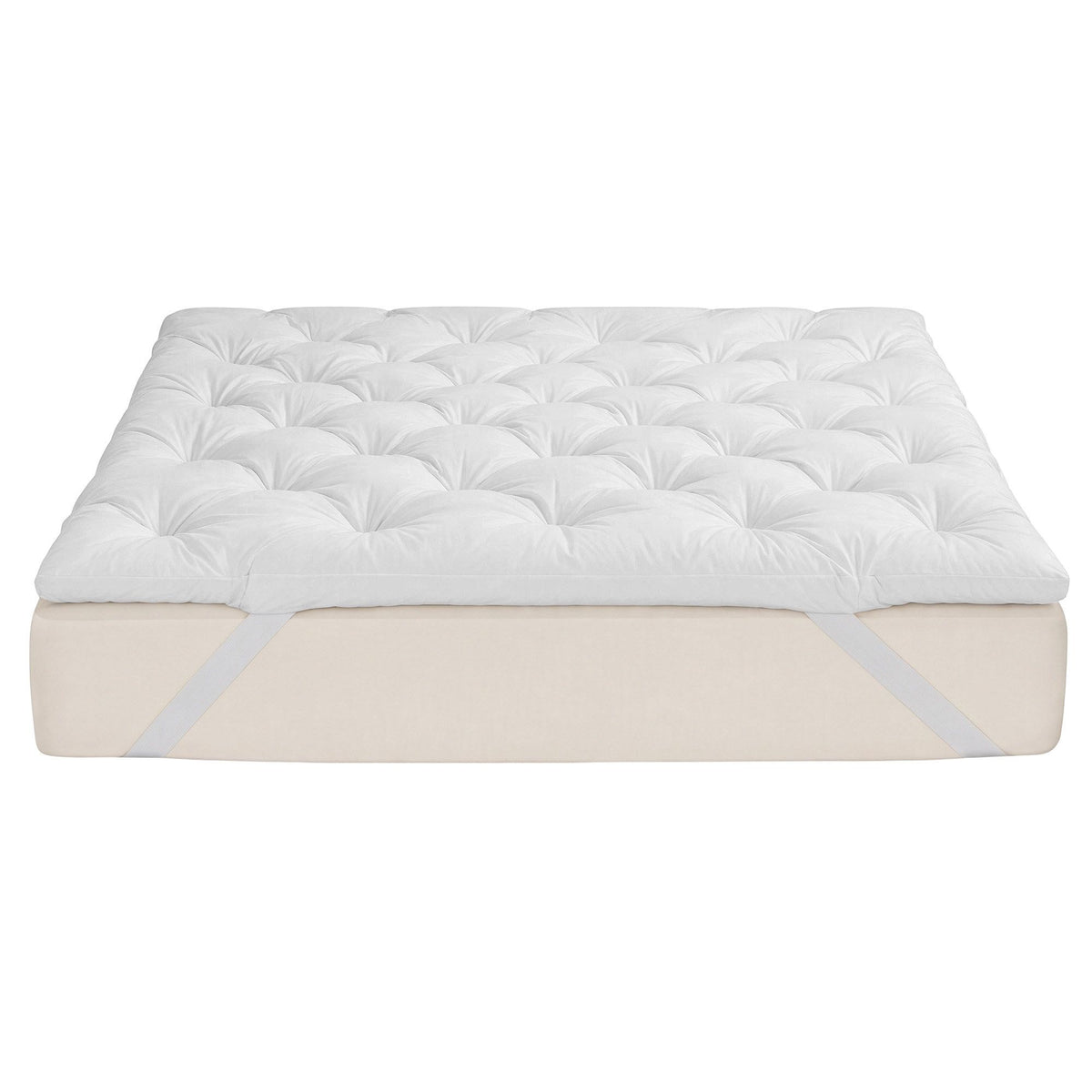 Giselle King Pillow Top Mattress Topper 1300GSM White Duck Feather For Old Bed Upgrade 5cm Thick