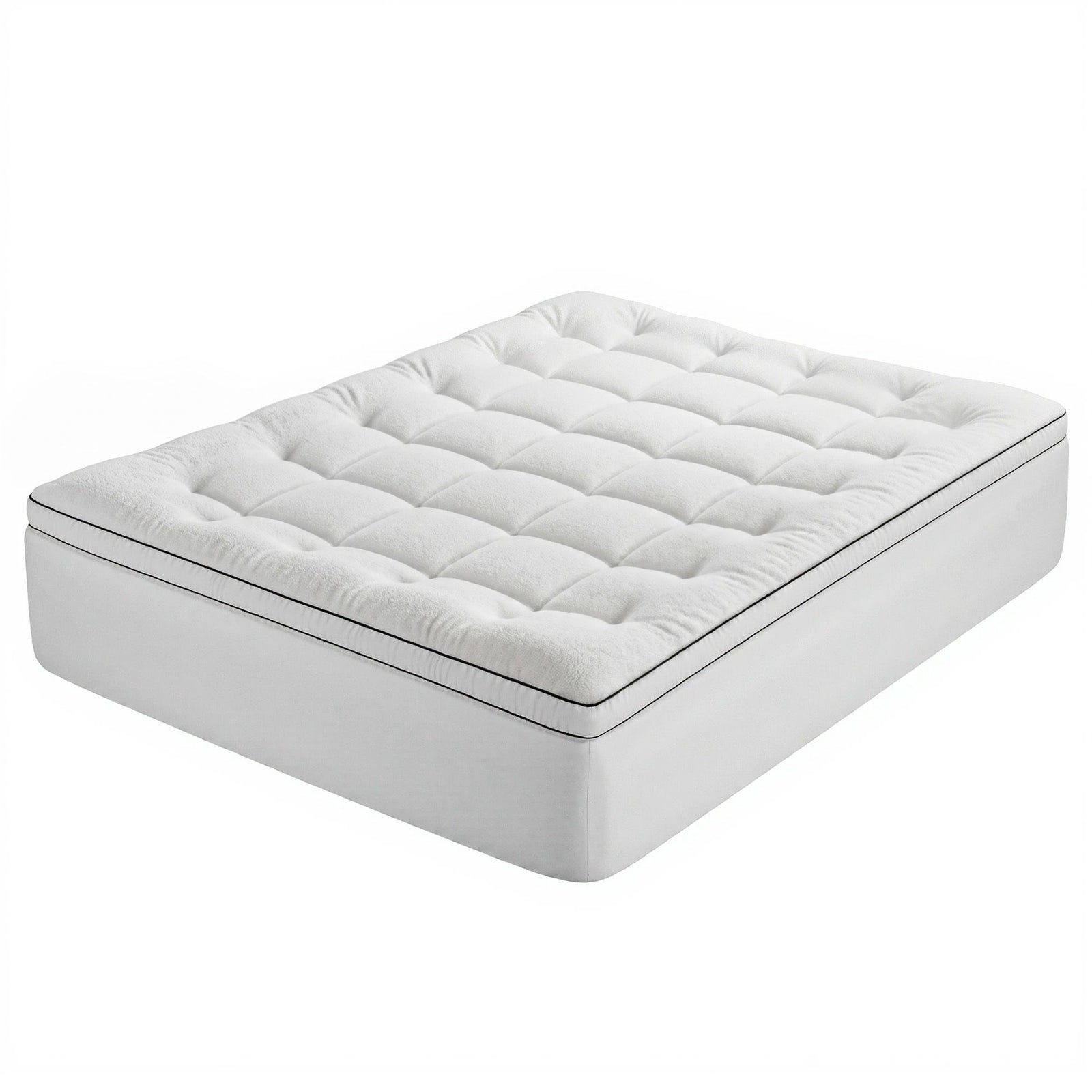 Giselle Bedding Queen Mattress Topper 5cm Coral Fleece