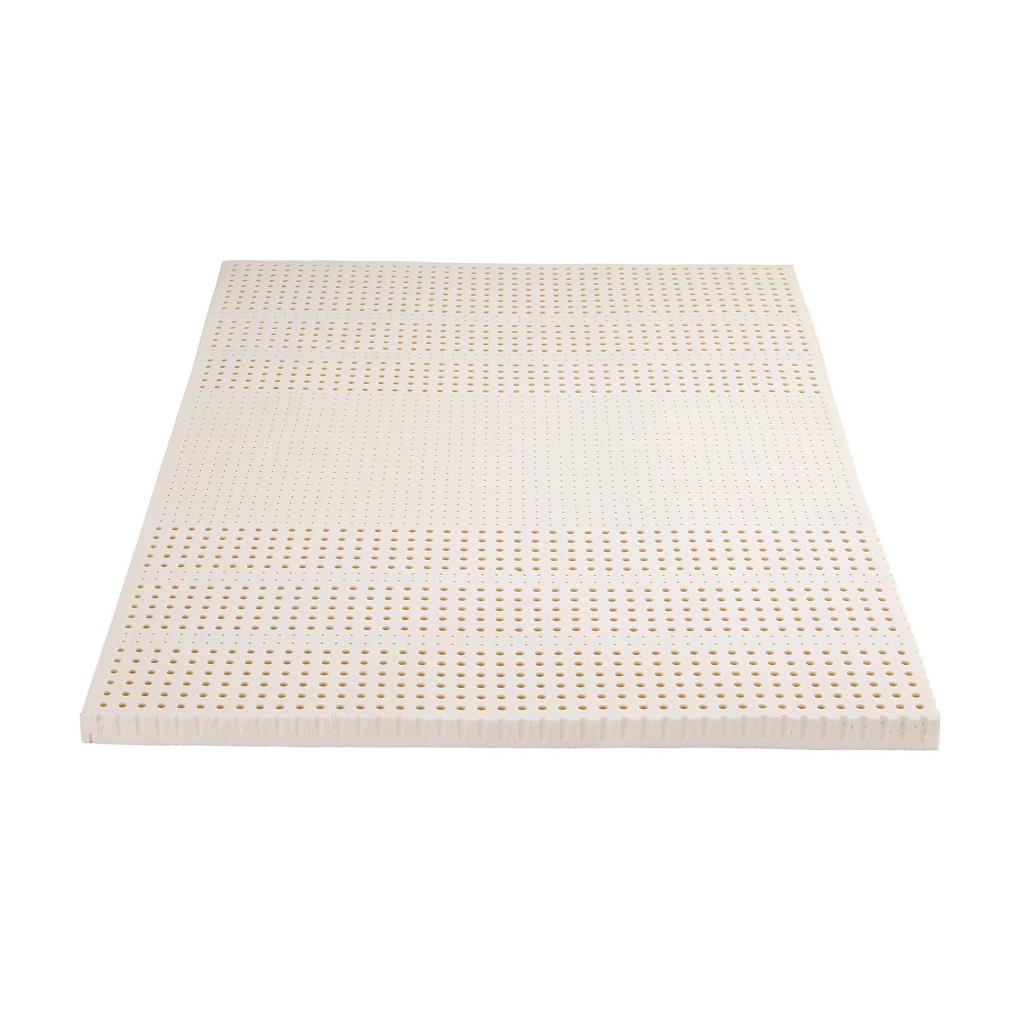 Giselle Bedding Latex Topper 100% Natural Latex Toppers 7-zone w/ Ice Silk Cool-touch Fabric Cooling Cover Double 5cm