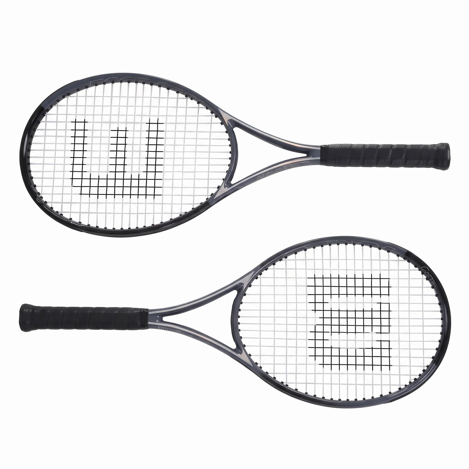 Everfit Tennis Racket Set 2 Pack 27 Inch Lightweight Cushioned Grip for Adults Black