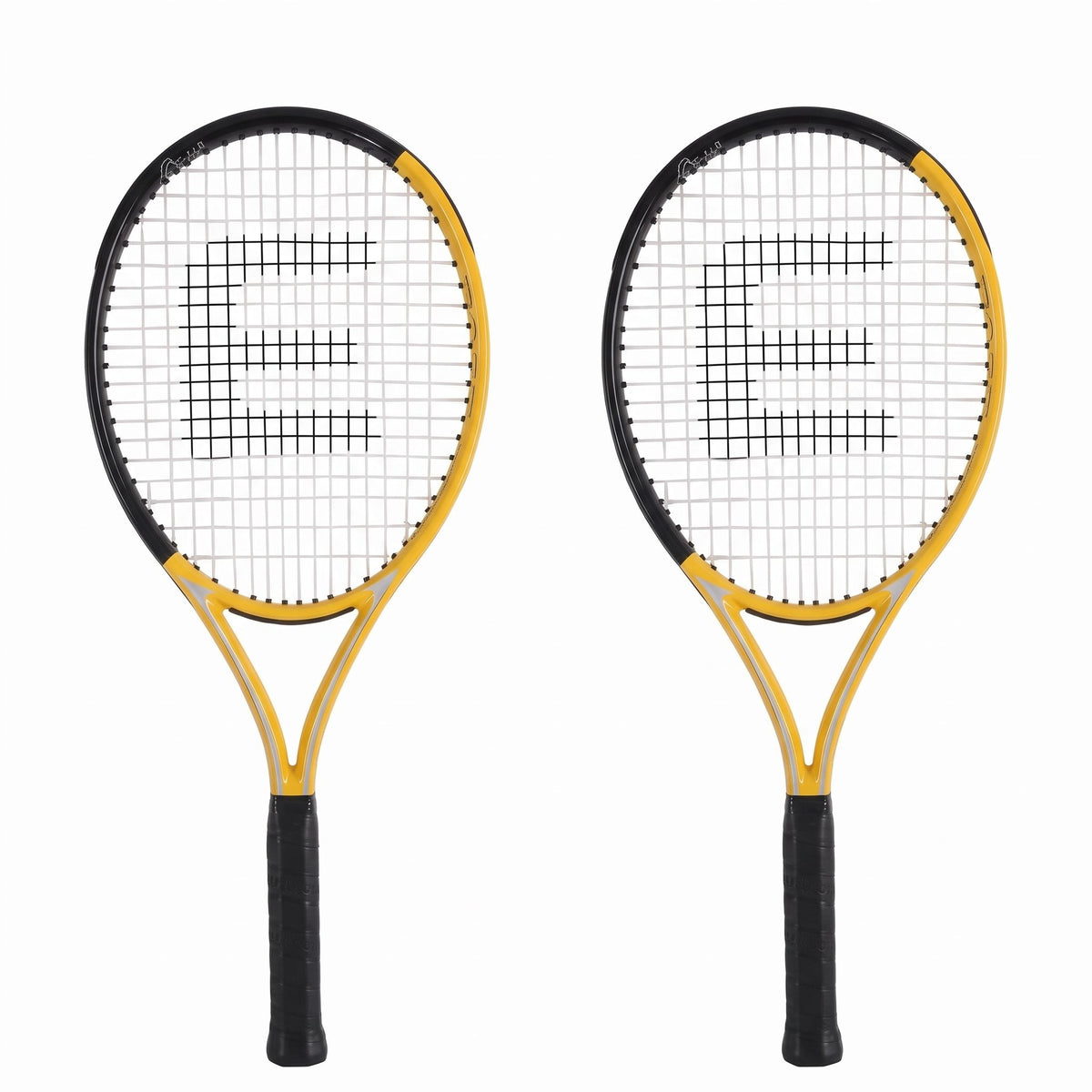 Everfit 27 Inch Tennis Racket Set of 2 Pack 27 Inch Lightweight Cushioned Grip Gold