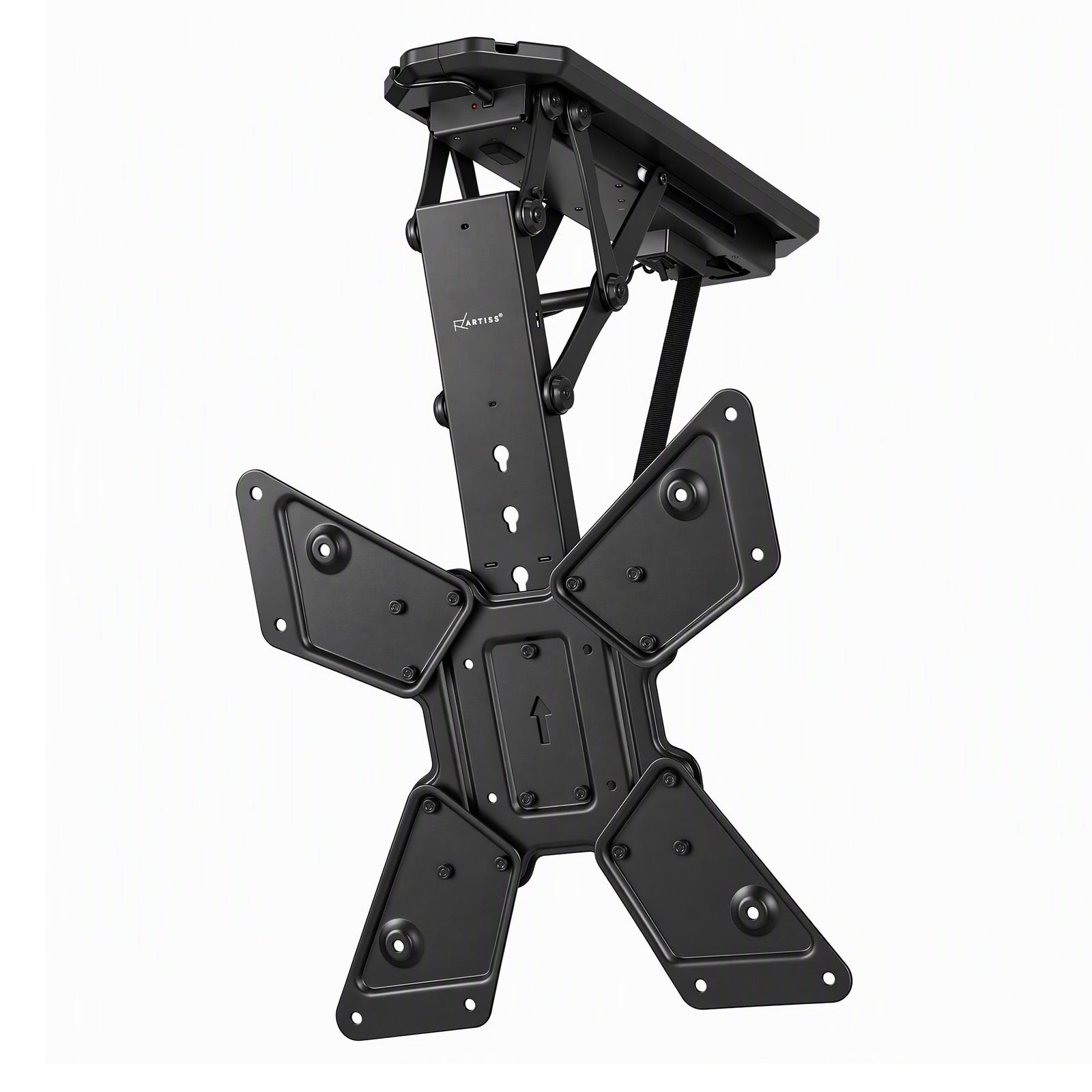Artiss Motorised Ceiling TV Mount Flip Down 23-55 Inch VESA 400x400 Remote 30kg