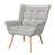 Artiss Armchair Lounge Chair Accent Chairs Sofa Linen Fabric Cushion Seat Grey
