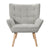 Artiss Armchair Lounge Chair Accent Chairs Sofa Linen Fabric Cushion Seat Grey
