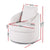 Artiss Round Swivel Armchair Extra Pillow White