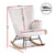 Artiss Rocking Armchair Nursing Chair Boucle Fabric White