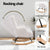 Artiss Rocking Armchair Nursing Chair Boucle Fabric White