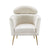 Artiss Armchair Boucle Fabric White Yoli
