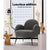 Artiss Armchair Boucle Charcoal Hanes