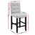 Artiss 2x Bar Stools Kitchen Dining Chairs Counter Fabric Stool Wooden Ada Grey