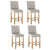 Artiss 4x Bar Stools Linen Upholstered Chairs