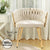 1 Artiss Dining Chair Velvet Armchair Beige