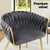1 Set of 2 Artiss Dining Chairs Velvet Armchair Grey