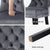 1 Set of 4 Artiss Dining Chairs Grey Velvet