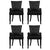 4x Artiss Dining Chairs Velvet French Provincial Armchair Black