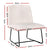 Artiss Accent Chair Armchair Cross Leg Beige