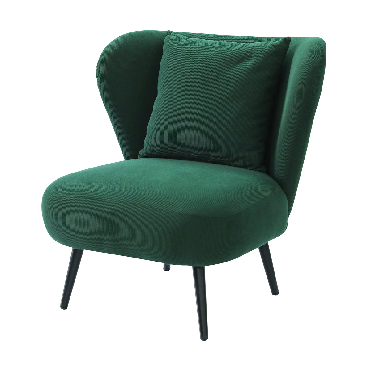 Artiss Armchair Accent Chair Lounge Tub Sofa Couch Corduroy Velvet Green