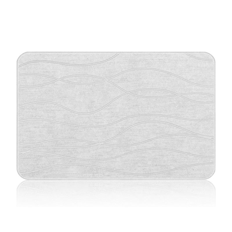 Hivvago Diatomaceous Earth Stone Bath Mat Fast Drying Non Slip Bathroom Mat