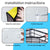 Hivvago Stainless Steel Bathroom Organizer Shelves